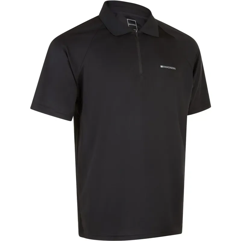 Madison Roam Workshop Isoler Polo Shirt in Black-1