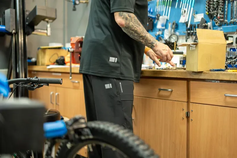 Madison Roam Workshop Isoler Polo Shirt in Black-3